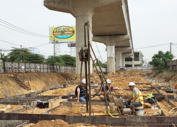 Khoan giếng Vi Sơn với công trình Metro Sài Gòn Suối Tiên